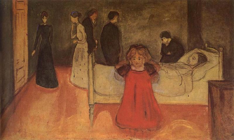 Edvard Munch The Death of Mom and Som oil painting image